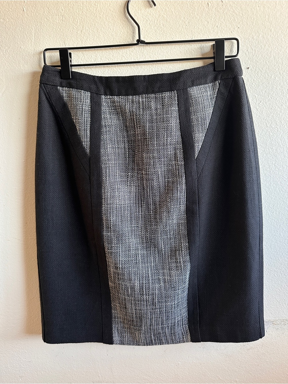 Calvin Klein Tweed Color Block Pencil  Skirt Size 6